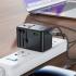 ACEFAST Z1 PD 75W Fast Charger 3 Type-C + 2 USB-A GaN Travel Power Socket with EU / UK / US / AU Plug - Black